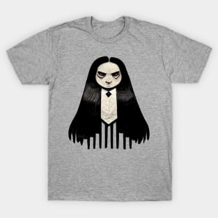 ADDAMS Family, Wednesday-inspired design, T-Shirt